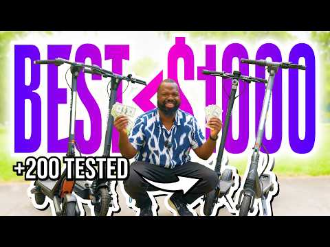 Top 10 Best Electric Scooters Under $1000 in 2025