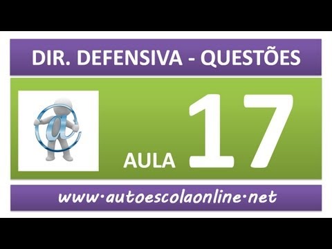AULA 82 PROVA SIMULADA DIREÇÃO DEFENSIVA - CURSO DE LEGISLAÇÃO DE TRÂNSITO GRÁTIS