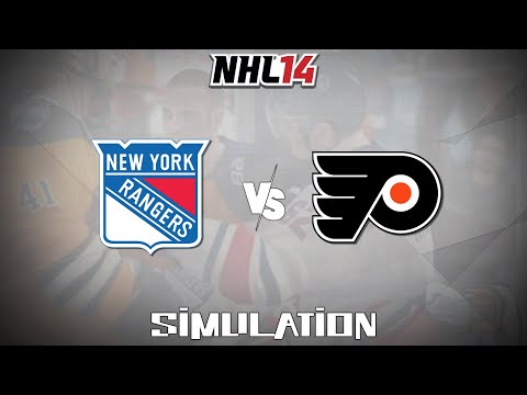 NHL 14 (2013) - New York Rangers vs Philadelphia Flyers (Winter Classic) [Gameplay Simulation]
