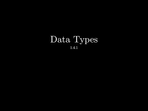 A Level OCR Computer Science Data Types Part 1 [1.4.1]