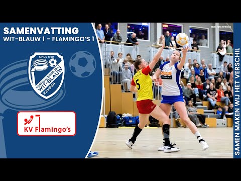 WIT-BLAUW PAKT BELANGRIJK PUNT IN TITELRACE | Samenvatting Wit-Blauw 1 - Flamingo's 1