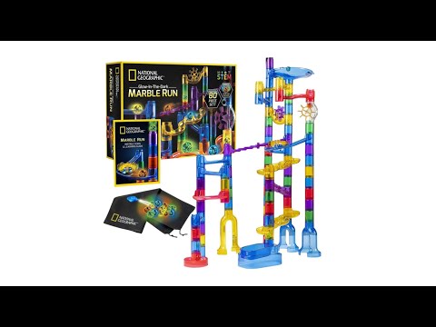 National Geographic | Glow-In-The-Dark | Unboxing Marble Run Set | Playing with toys