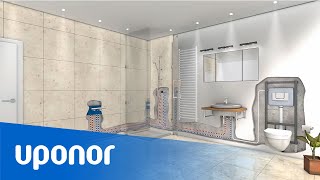 Uponor drinking water installation in single family home - DE video