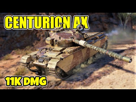 WoT Centurion AX Gameplay ♦ Skilled 11k Dmg ♦ Medium Tank Review
