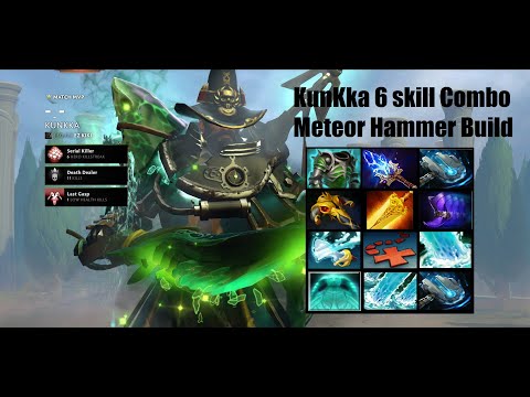 Kunkka Meteor Hammer 6 Skill Combo and Best Mixset Enjoy!