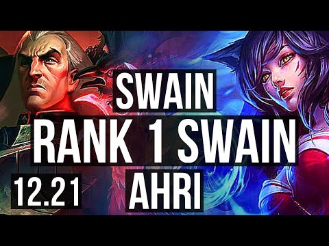 SWAIN vs AHRI (MID) | Rank 1 Swain, 8/2/7, Legendary | KR Challenger | 12.21