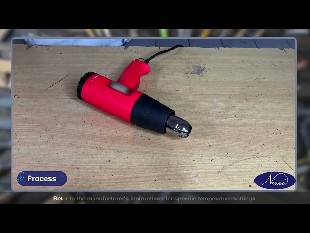 Repaired plastic broken parts or pipe by plastic welding machine