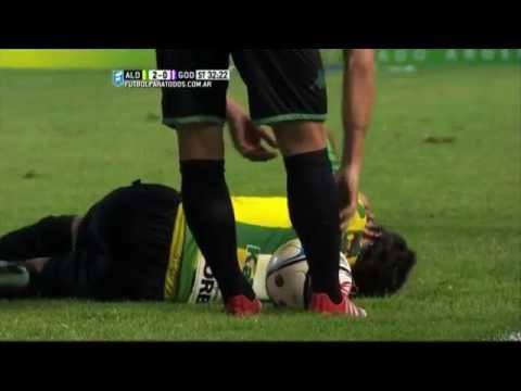 Expulsado Galeano. Aldosivi 2 - Godoy Cruz 0. Fecha 8. Primera División 2015. FPT.
