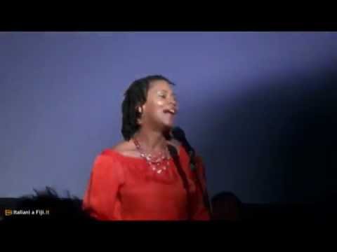 Lenora Zenzalai Helm sings at the Fiji international Jazz and Blues Festival 2012 Gala