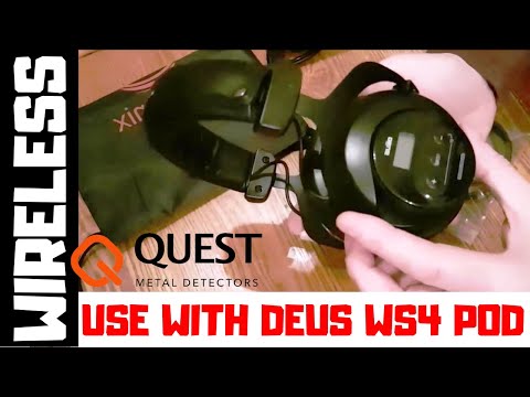 Deteknix XP Deus Wireless Headphones to use with the WS4 Control Pod