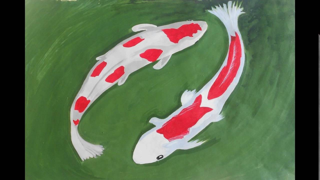 Koi Fish Canvas Painting For Sale – Artfacotry.in