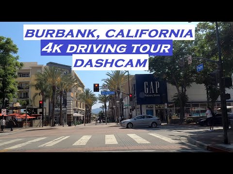 Burbank, California | 4k Driving Tour | Dashcam