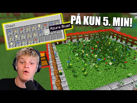 BYGGER DEN VILDESTE BLOMSTER FARM - Minecraft: ep 66