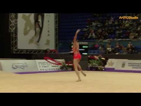SHYNKARENKO Viktoria (UKR) Ribbon - 2012 World Cup Kiev "Deriugina Cup" 2012-03-17 HD1080 ШИНКАРЕНКО
