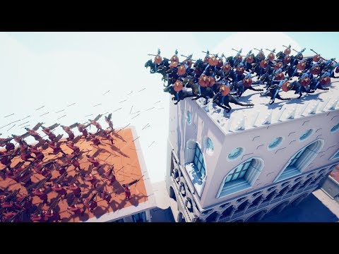 【TABS】Roof defense with Raptors | Totally Accurate Battle Simulator #37