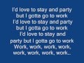 Gossip - Get a job lyrics 