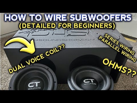 how to wire subwoofers in a box - DETAILED FOR BEGINNERS