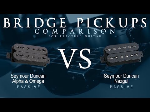Seymour Duncan ALPHA & OMEGA vs NAZGUL - Passive Bridge Pickup Guitar Tone Comparison Demo