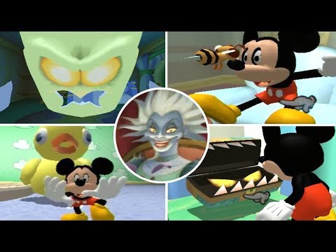 Magical Mirror Starring Mickey Mouse All Bosses | Boss Fights  (Gamecube)