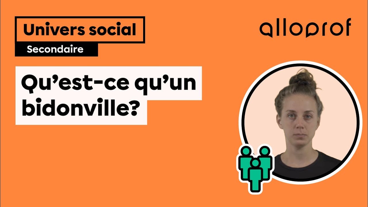 Qu'est-ce qu'un bidonville?