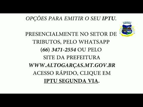 IPTU 2022 - Alto Garças-MT