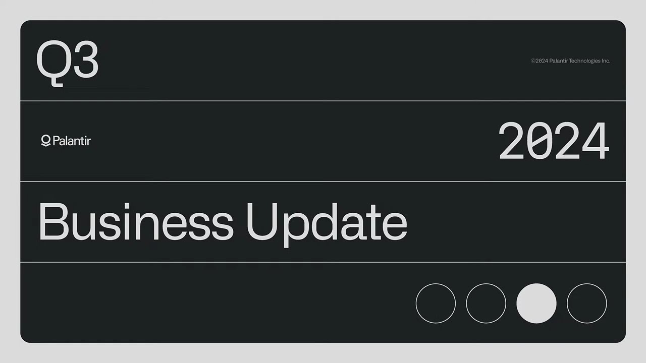 Palantir Technologies | Q3 2024 Earnings Webcast