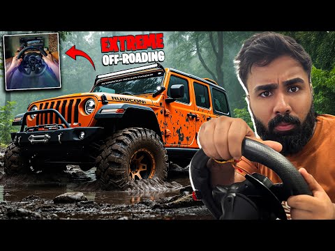 EXTREME OFF-ROADING IN RUBICON WITH REAL STEERING WHEEL