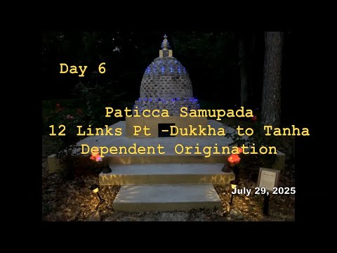 Day 6 "Dukkha to Tanha" the Links of Craving and what they are.