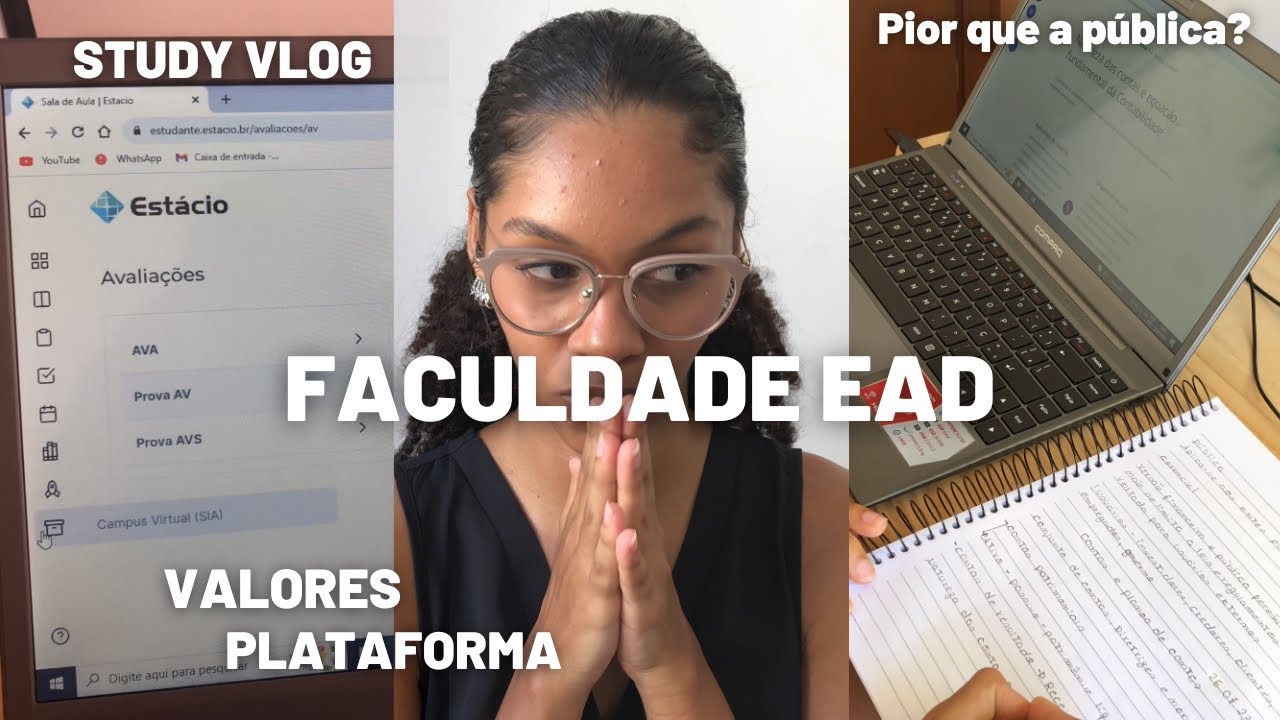 Faculdade EAD Estácio vale á pena? |STUDY VLOG #studyvlog #administração #faculdade