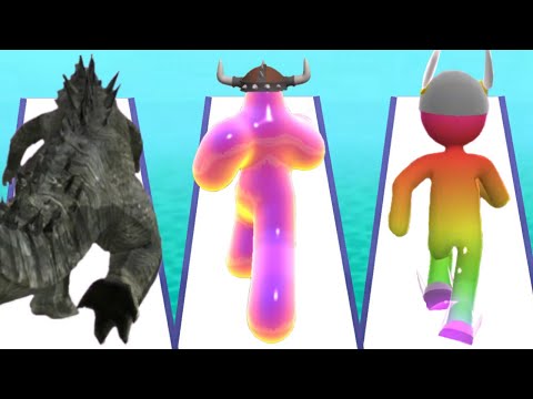 KAIJU RUN vs BLOB RUNNER 3D vs GIANT RUSH - Triple Game