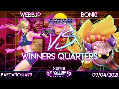 Baecation #79 - SSBU - EDM | WebbJP (Zero Suit Samus) vs. IluZ | Bonk! (Meta Knight) - W. Quarters