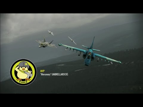 Ace Combat Infinity - Co-Op Battle 366 - Su-25 MGP MVP!