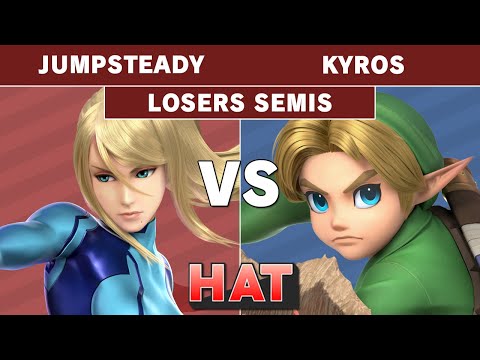 HAT 103 - Jumpsteady (Zero Suit Samus) Vs. W8 | Kyros (Young Link) Losers Semis - Smash