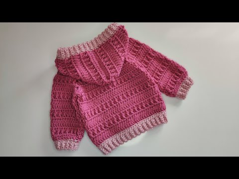 Crochet #48 How to crochet a baby hoodie /Part 1