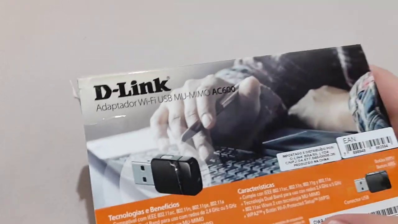 Wi-Fi адаптер D-link DWA-171/RU, черный