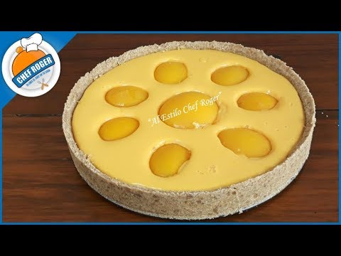 tarta de durazno sin horno, postre sin horno, postre fácil