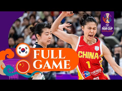 3RD PLACE GAME | China v Korea | Full Basketball Game | FIBA Women's Asia Cup 2025-Division A