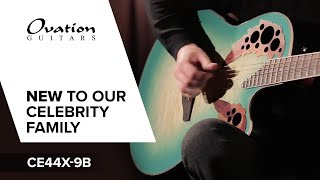 Video thumbnail for A mintburst colored stage guitar that will get you noticed: The Ovation CE44X-9B by Ovation Guitars