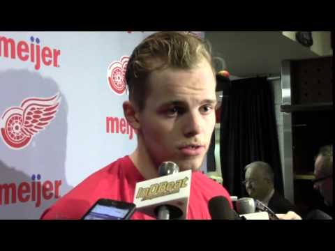 ANDREJ NESTRASIL RED WINGS CENTER POSTGAME OPENING NIGHT