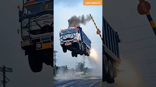 Truck flying on sky #shorts