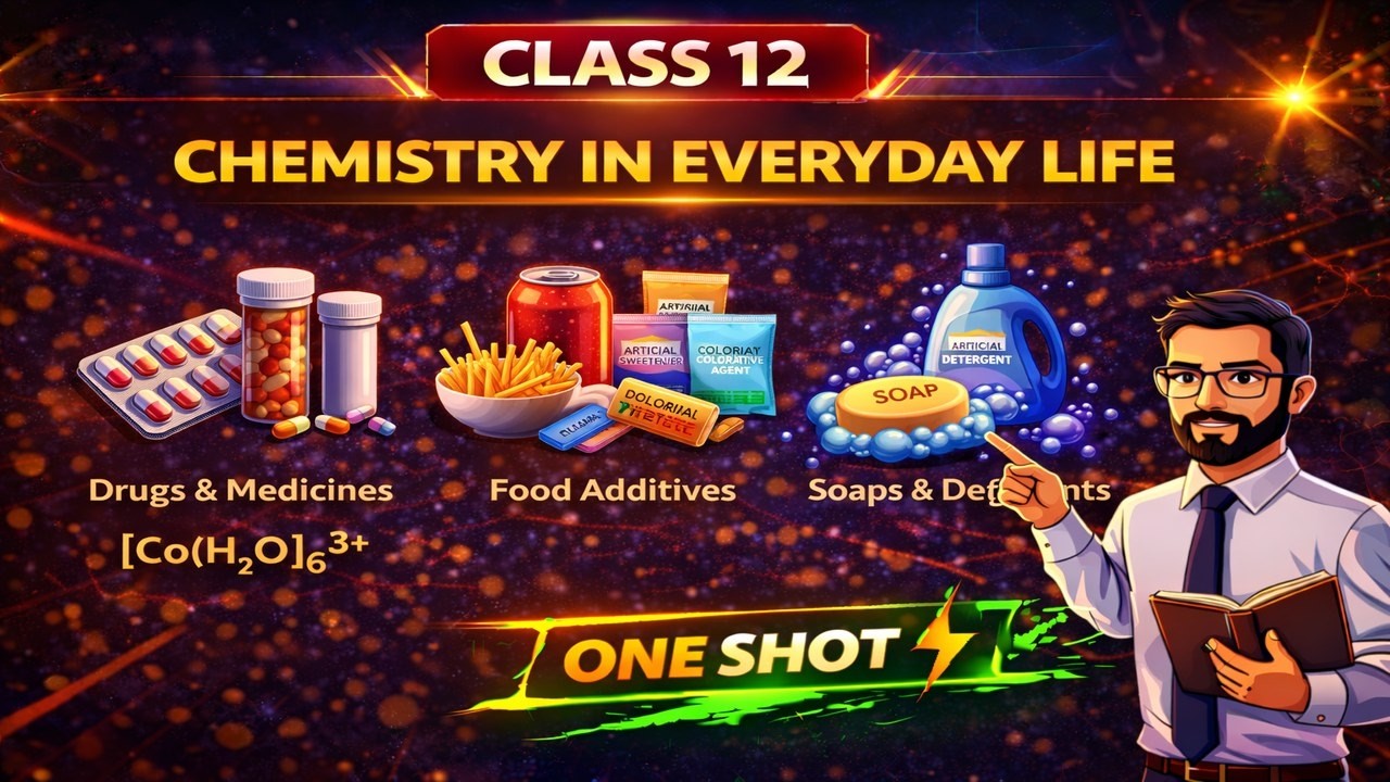 CBSE Class 12 || Chemistry || Chemistry in Everyday Life || Animation || in English