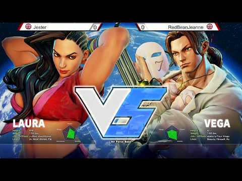 WinnerStaysOn SFV Losers Top 8 - RedBeanJeanne (Laura) vs Jester Power (Vega) 21/05/2017