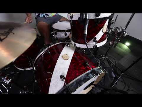 SJC Custom Drums - Sound demo on a beautiful birch kit!
