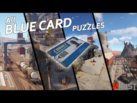 PC & Console RUST: All Blue Keycard Puzzles