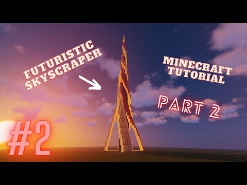Minecraft: Futuristic Skyscraper Spiral (Tutorial Final part)