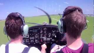 preview picture of video 'EV-97 Landing at Sywell Aerodrome, Aero Expo May 2012'