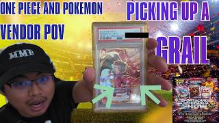 SPENDING $10,000+ ON A ONE PIECE CARD!!! VENDOR POV | AVERY'S SHOEBOX, LANSING MI #onepiece #pokemon