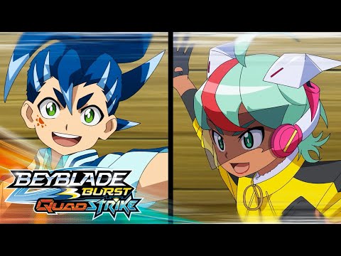Quadra vs. Hikaru: Striking Battle! | BEYBLADE BURST QUADSTRIKE EP11 | Official Clip