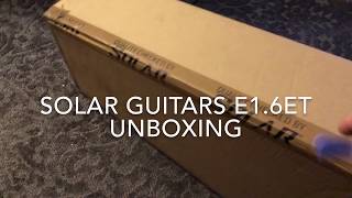Video thumbnail for Solar Guitars E1.6ET Unboxing - Ola Englund's New Guitar Brand by MMCGuitar
