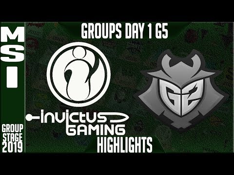 IG vs G2 Highlights | MSI 2019 Group Stage Day 1 | Invictus Gaming vs G2 Esports